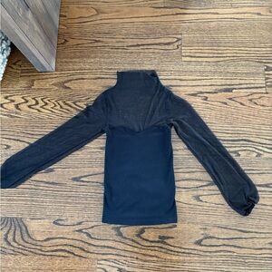 Free People Intimately Sweetheart Neckline Mesh Turtleneck Top